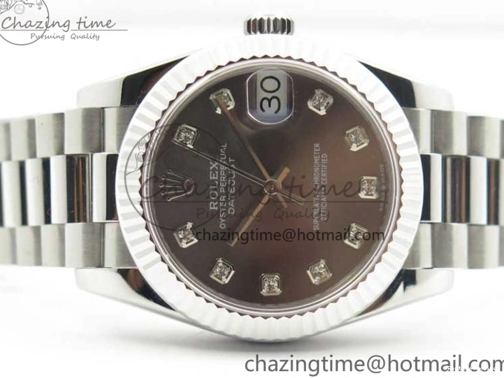 0416 Datejust 31mm 278275 SS BP Maker Best Edition Gray Crystals Markers Dial on SS President Bracelet SunProtective 3090